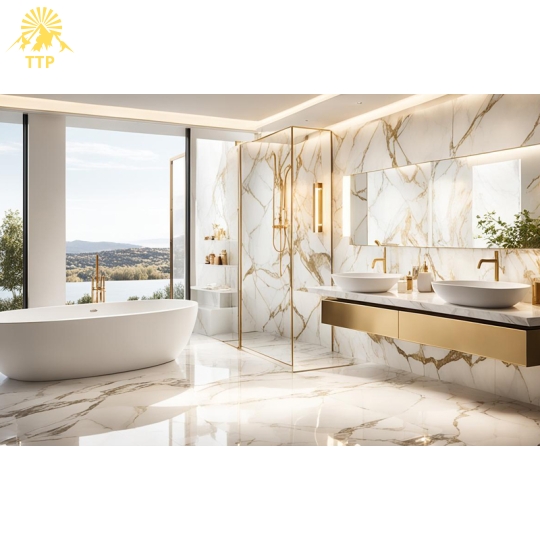 Đá Nung Kết Calacatta Gold Lamar