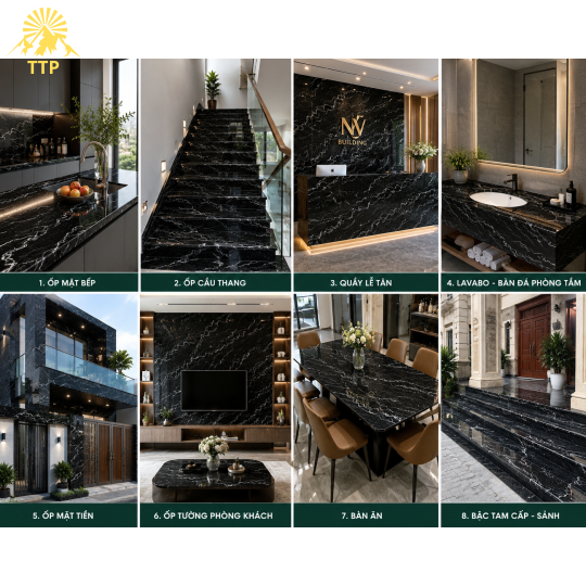 Đá Granite Đen Nhiệt Đới (Black Makino)
