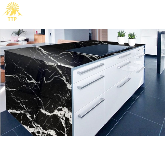Đá Marble Nero Marquina