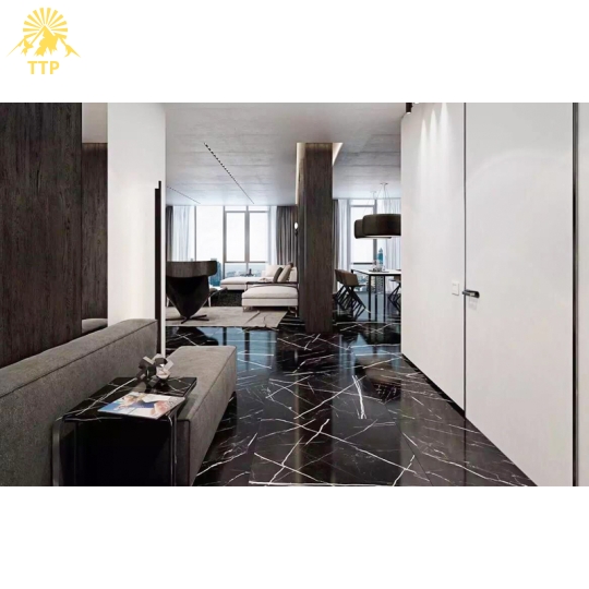 Đá Marble Nero Marquina