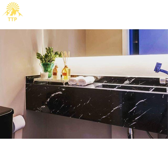 Đá Marble Nero Marquina