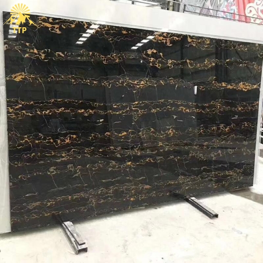 Đá Marble Portoro Black