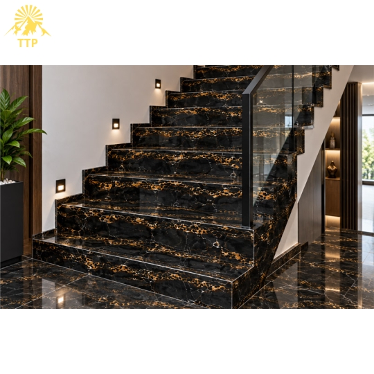 Đá Marble Portoro Black