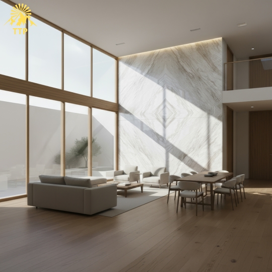 🏛️ Đá Marble Volakas Hy Lạp – Vẻ Đẹp Tinh Tế Từ Đá Cẩm Thạch Tự Nhiên