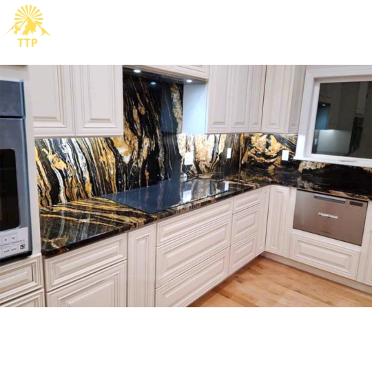 Đá Đen Titanium Gold