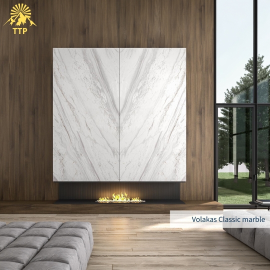 🏛️ Đá Marble Volakas Hy Lạp – Vẻ Đẹp Tinh Tế Từ Đá Cẩm Thạch Tự Nhiên