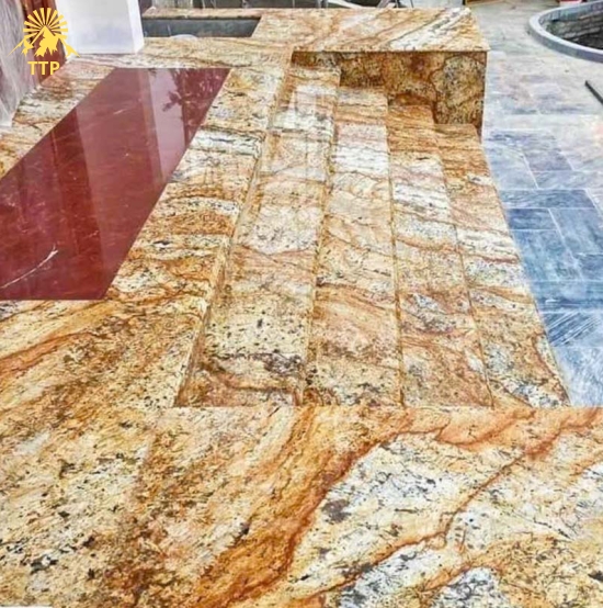 Bậc tam cấp ốp đá hoa cương 11