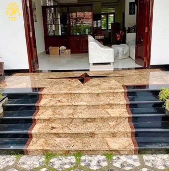 Bậc tam cấp ốp đá hoa cương 13